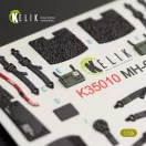 Kelik MH-60L Black Hawk interior 3D decals for Kitty Hawk / Zimimodel kit 1:35 (K35010)