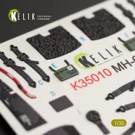   Kelik MH-60L Black Hawk interior 3D decals for Kitty Hawk / Zimimodel kit 1:35 (K35010)