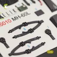   Kelik MH-60L Black Hawk interior 3D decals for Kitty Hawk / Zimimodel kit 1:35 (K35010)
