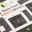 Kelik MH-60L Black Hawk interior 3D decals for Kitty Hawk / Zimimodel kit 1:35 (K35010)