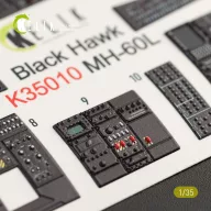   Kelik MH-60L Black Hawk interior 3D decals for Kitty Hawk / Zimimodel kit 1:35 (K35010)