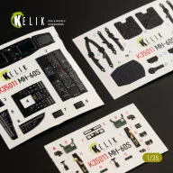   Kelik MH-60S Knight Hawk interior 3D decals for Kitty Hawk / Zimimodel kit 1:35 (K35011)