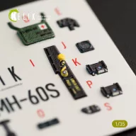   Kelik MH-60S Knight Hawk interior 3D decals for Kitty Hawk / Zimimodel kit 1:35 (K35011)