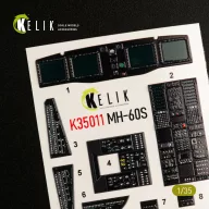   Kelik MH-60S Knight Hawk interior 3D decals for Kitty Hawk / Zimimodel kit 1:35 (K35011)