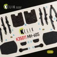   Kelik MH-60S Knight Hawk interior 3D decals for Kitty Hawk / Zimimodel kit 1:35 (K35011)