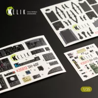   Kelik SH-60F Ocean Hawk interior 3D decals for Kitty Hawk / Zimimodel kit 1:35 (K35012)