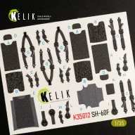   Kelik SH-60F Ocean Hawk interior 3D decals for Kitty Hawk / Zimimodel kit 1:35 (K35012)