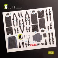   Kelik MH-60R interior 3D decals for Kitty Hawk kit 1:35 (K35014)