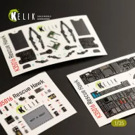   Kelik HH-60H Rescue Hawk interior 3D decals for Kitty Hawk / Zimimodel kit 1:35 (K35016)