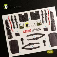   Kelik HH-60G Pave Hawk interior 3D decals for Kitty Hawk / Zimimodel kit 1:35 (K35017)