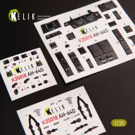   Kelik AH-64D Apache interior 3D decals for Takom kit 1:35 (K35018)