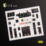  Kelik AH-64D Apache interior 3D decals for Takom kit 1:35 (K35018)