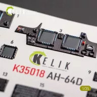   Kelik AH-64D Apache interior 3D decals for Takom kit 1:35 (K35018)