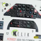 Kelik AH-1G Cobra interior 3D decals for ICM kit 1:35 (K35021)