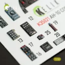 Kelik AH-1G Cobra interior 3D decals for ICM kit 1:35 (K35021)