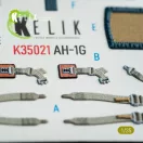 Kelik AH-1G Cobra interior 3D decals for ICM kit 1:35 (K35021)