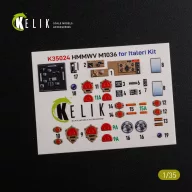   Kelik “HUMVEE” HMMWV M1036 with TOW Desert version Interior 3D Decal for Italeri kit 1:35 (K35024)