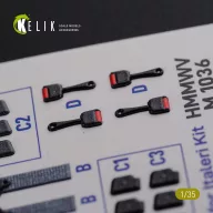   Kelik “HUMVEE” HMMWV M1036 with TOW Desert version Interior 3D Decal for Italeri kit 1:35 (K35024)
