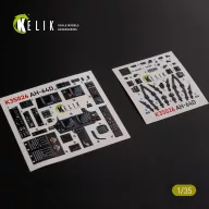   Kelik AH-64D Apache interior 3D decals for Meng kit 1:35 (K35026)