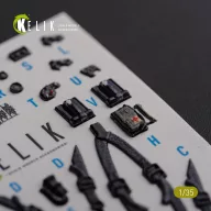   Kelik AH-64D Apache interior 3D decals for Meng kit 1:35 (K35026)