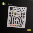 Kelik AH-64D Apache interior 3D decals for Meng kit 1:35 (K35026)
