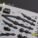 Kelik AH-64D Apache interior 3D decals for Meng kit 1:35 (K35026)
