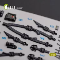  Kelik AH-64D Apache interior 3D decals for Meng kit 1:35 (K35026)