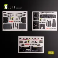   Kelik AH-60L DAP interior 3D decals for Academy kit 1:35 (K35030)