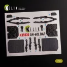 Kelik AH-60L DAP interior 3D decals for Academy kit 1:35 (K35030)