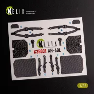   Kelik UH-60L interior 3D decals for Academy kit 1:35 (K35031)