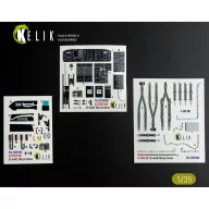   Kelik S-64E Skycrane - interior 3D decals for ICM kit 1:35 (K35038)