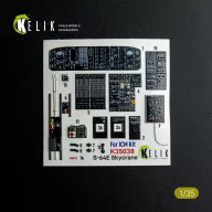   Kelik S-64E Skycrane - interior 3D decals for ICM kit 1:35 (K35038)