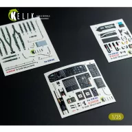   Kelik S-64E Skycrane - interior 3D decals for ICM kit 1:35 (K35038)