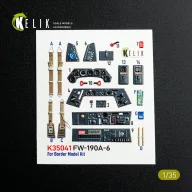   Kelik FW-190A-6 - interior 3D decals for Border Models kit 1:35 (K35041)