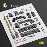   Kelik FW-190A-6 - interior 3D decals for Border Models kit 1:35 (K35041)