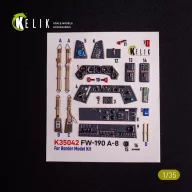   Kelik FW-190A-8 - interior 3D decals for Border Models kit 1:35 (K35042)