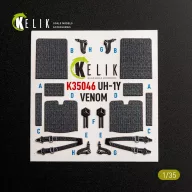   Kelik UH-1Y VENOM - interior 3D decals for Trumpeter 1:35 (K35046)