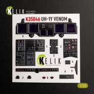   Kelik UH-1Y VENOM - interior 3D decals for Trumpeter 1:35 (K35046)