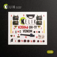   Kelik UH-1Y VENOM - interior 3D decals for Trumpeter 1:35 (K35046)
