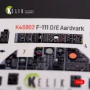 Kelik F-111 D/E Aardvark interior 3D decals for HobbyBoss kit 1:48 (K48002)