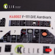   Kelik F-111 D/E Aardvark interior 3D decals for HobbyBoss kit 1:48 (K48002)