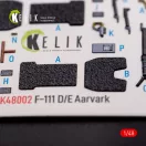Kelik F-111 D/E Aardvark interior 3D decals for HobbyBoss kit 1:48 (K48002)