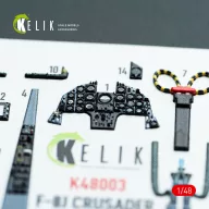   Kelik F-8J Crusader - interior 3D decals for Hasegawa kit 1:48 (K48003)