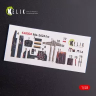   Kelik ME-262A1 interior 3D decals for Tamiya kit 1:48 (K48004)