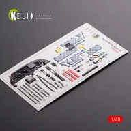   Kelik A-37B Dragonfly interior 3D decals for Trumpeter kit 1:48 (K48007)