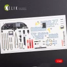 Kelik A-37B Dragonfly interior 3D decals for Trumpeter kit 1:48 (K48007)