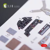   Kelik Bf-109E interior 3D decals for WingsyKits kit 1:48 (K48009)