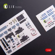   Kelik OV-10A Bronco interior 3D decals for ICM kit 1:48 (K48010)