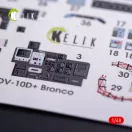 Kelik OV-10D+ Bronco interior 3D decals for ICM kit 1:48 (K48011)
