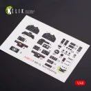 Kelik F-82 (F,G) Twin Mustang interior 3D decals for Modelsvit kit 1:48 (K48013)